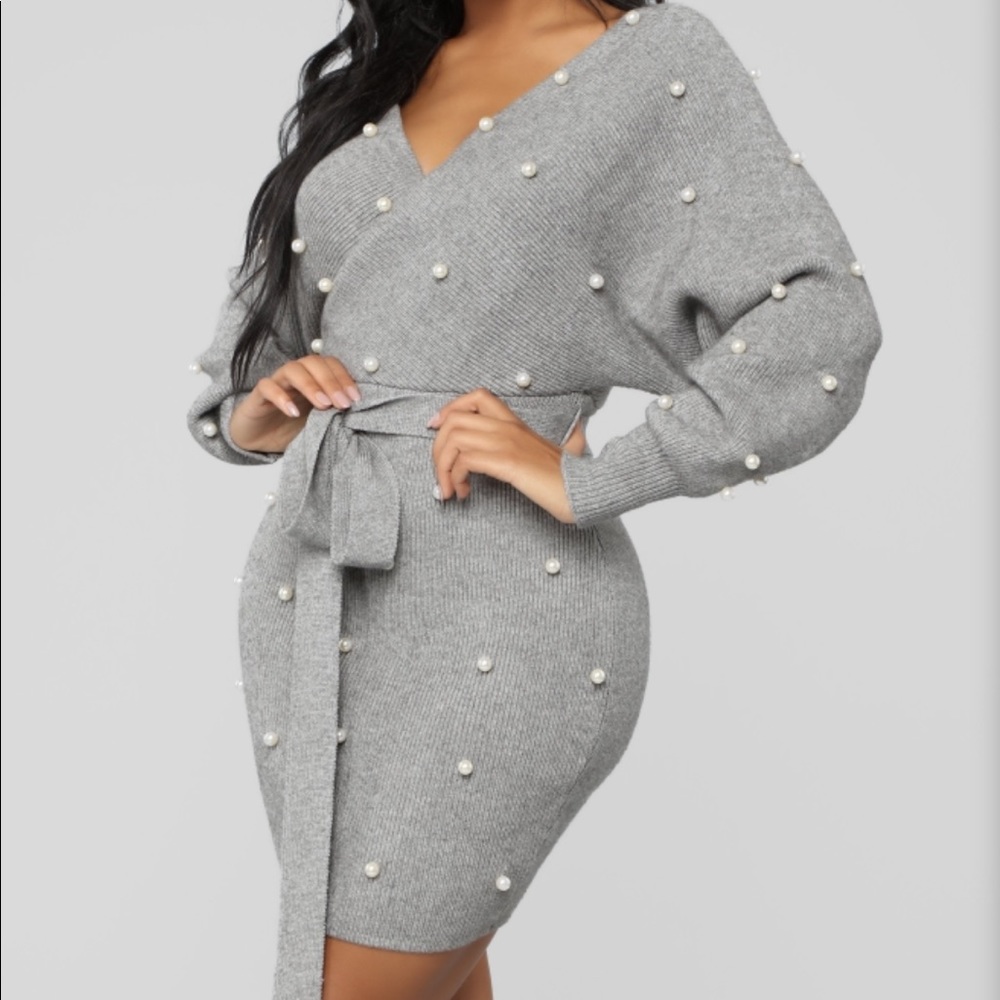Fashion Nova sweater mini dress
